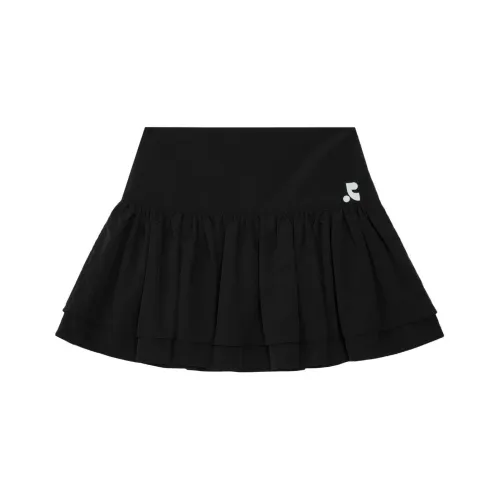 Rest Recreation Юбка с рюшами MINI SKIRT Повседневная Короткая Юбка Женская Черный Черный