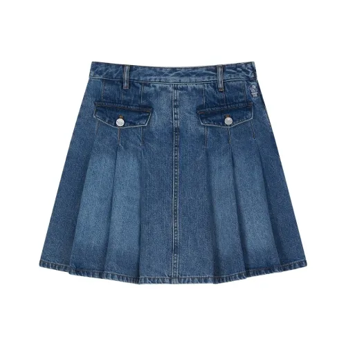 Teenie Weenie Средне-голубой Женские Повседневные Короткие Юбки