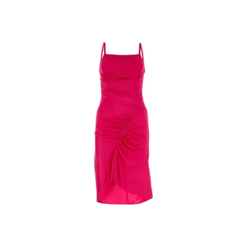 Marine Serre Slip Платье Женское Сливовый Красный