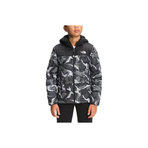 The North Face Пуховик Черный Серый Детский