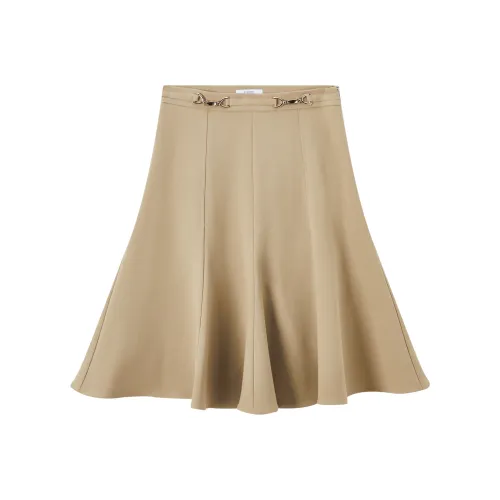 FINITY Повседневный Длинный Юбка Женские Хаки