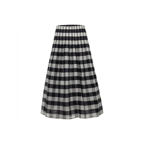 LOFT SHINE Клетчатая Женская Повседневная Длинная Юбка
