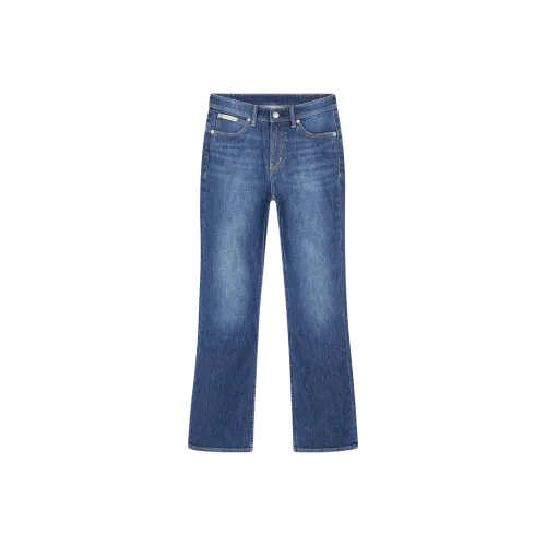 CALVIN KLEIN Джинсы Женские Темно-синие