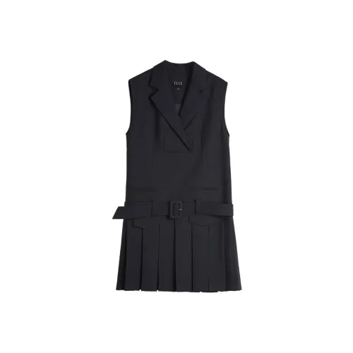 ELLE Без рукавов Платье Женское Темно-синий