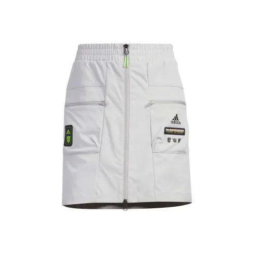 Adidas Светло-серые Женские Короткие Юбки Карго