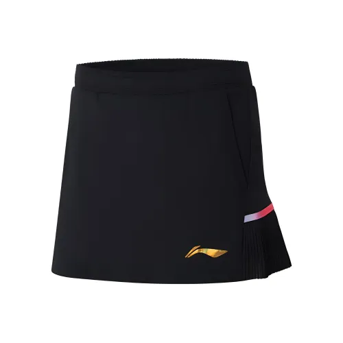 LiNing Table Tennis Series Повседневная Короткая Юбка Женская Черная