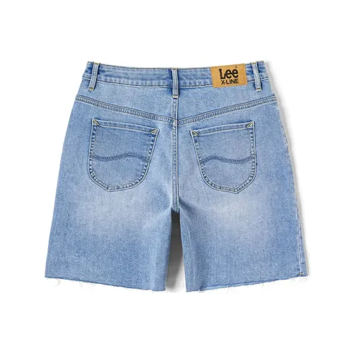 Lee Светло-синие Женские Джинсовые Шорты