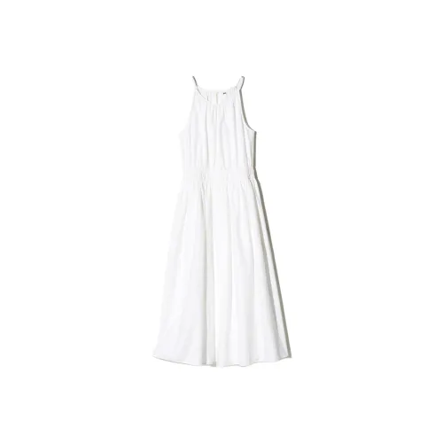 UNIQLO Без рукавов Платье Женское Белое