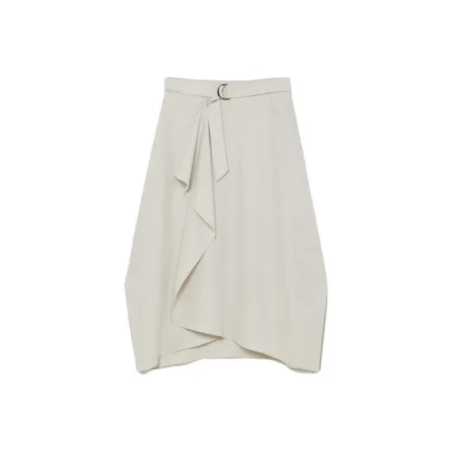 CLUB MONACO Повседневный Длинный Юбка Женские Экрю