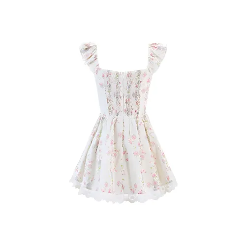 CHARM GLOW Без рукавов Платье Женское Розовое