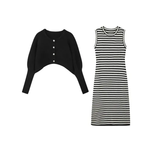 Dme Черный Женский Комплект с Юбкой