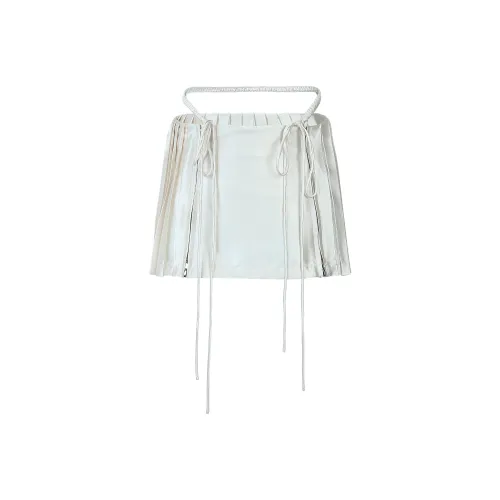 Nodress Сливочный Женский Повседневный Короткий Юбка
