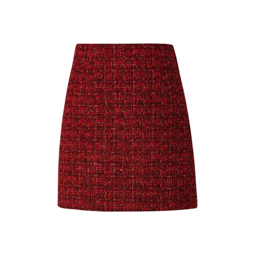 TAMMY TANGS Красный Женские Повседневные Короткие Юбки