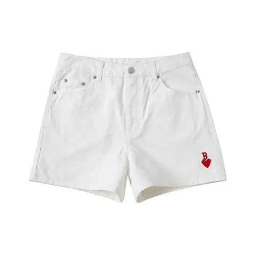 MLB SS23 Heart Series Белые Женские Джинсовые Шорты