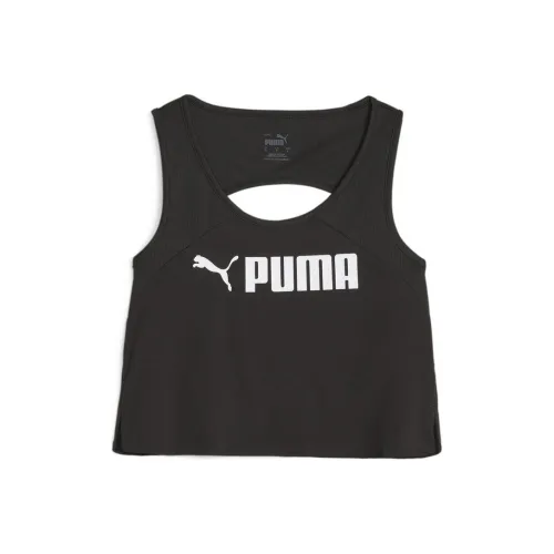 PUMA First Mile Wind Черные Женские Спортивные майки без рукавов