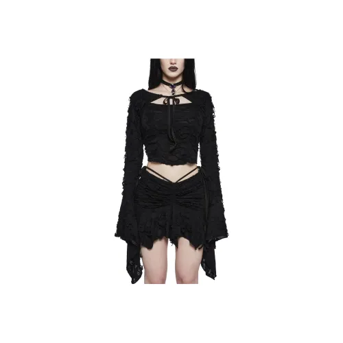 Dolls Kill Widow Mystic Bonds Cami And Shrug Комплект Повседневный Костюм Женский Черный Черный