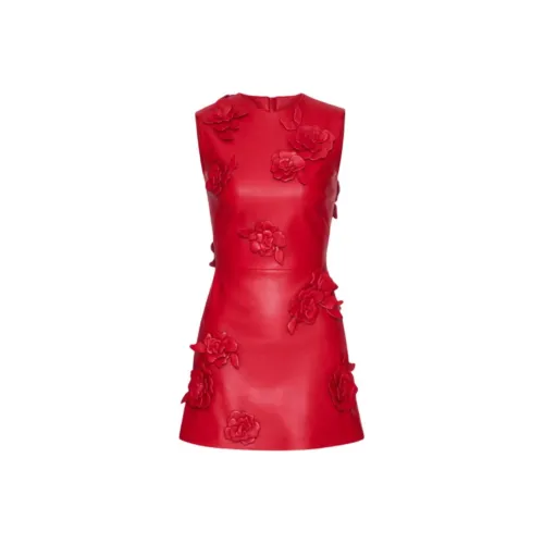 Valentino Без рукавов Платье Женское Красное