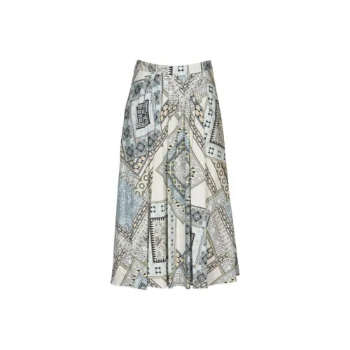 ETRO Многоцветные Женские Повседневные Длинные Юбки