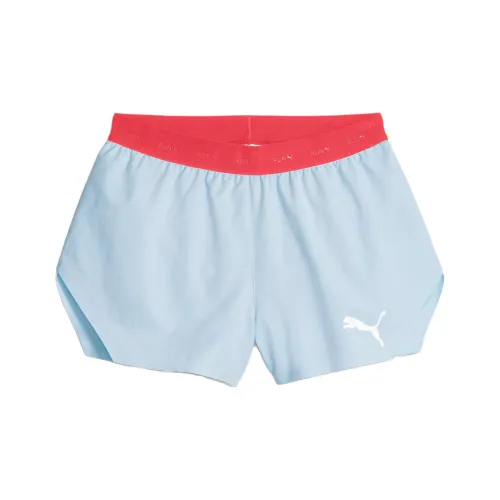 PUMA ULTRAWEAVE Split Беговые Шорты Женские Спортивные Шорты Женские Ice Синий