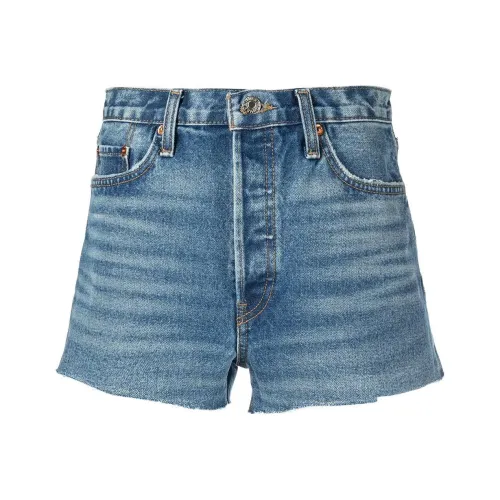 RE/DONE Синие Женские Джинсовые Шорты