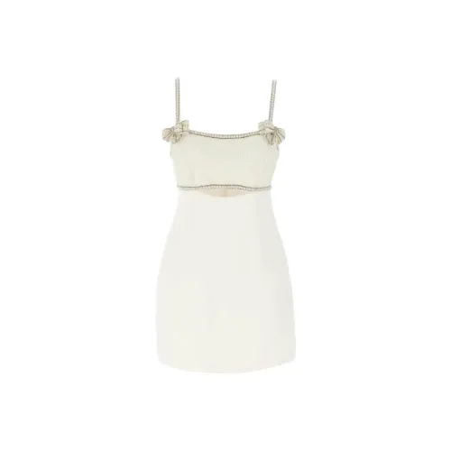 Self Портрет Slip Платье Женское Белое