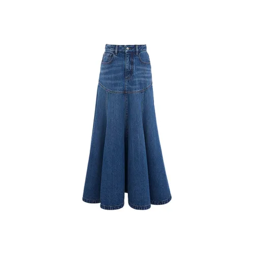 Chloé Синие Женские Джинсовые Короткие Юбки