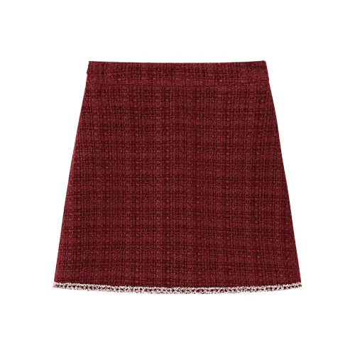 Pit Повседневные короткие юбки женские ржаво-красный