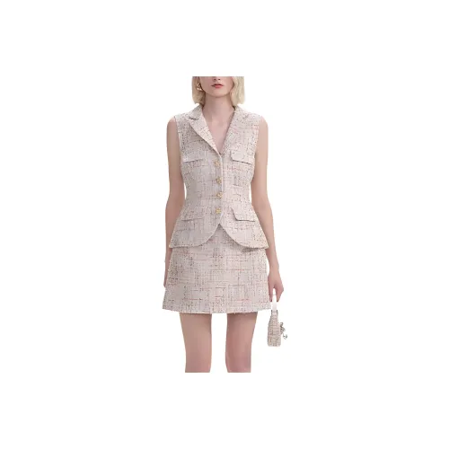 Self Portrait Без рукавов Платье Женское Многоцветное