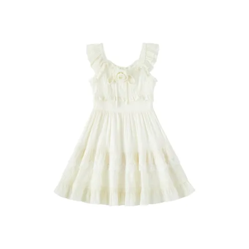 Vine Color Абрикос Женские Слип-платья