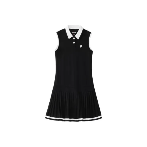 FILA FUSION LIFEFOB SS25 Без рукавов Платье Женское Глубокий Черный