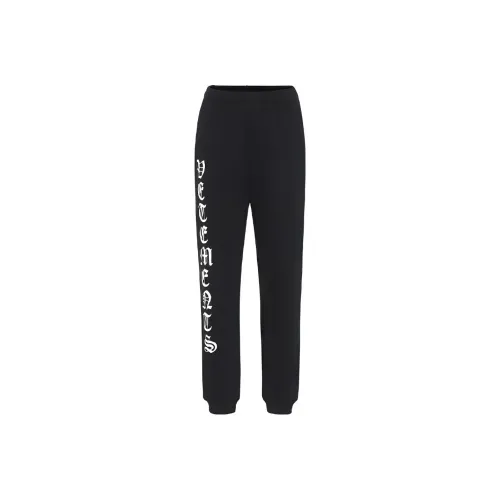 Vetements Черные Женские Спортивные Брюки