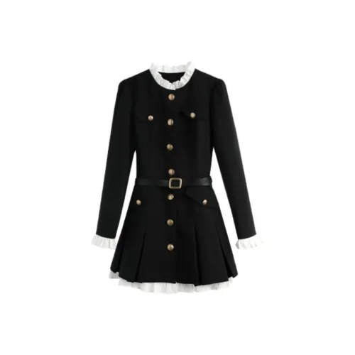 PLAY BUSH Длинное платье с длинными рукавами женское