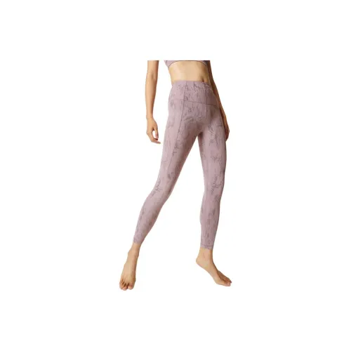 Sweaty Betty Спортивные брюки Женские Серый Розовый Золотой Фольга С принтом