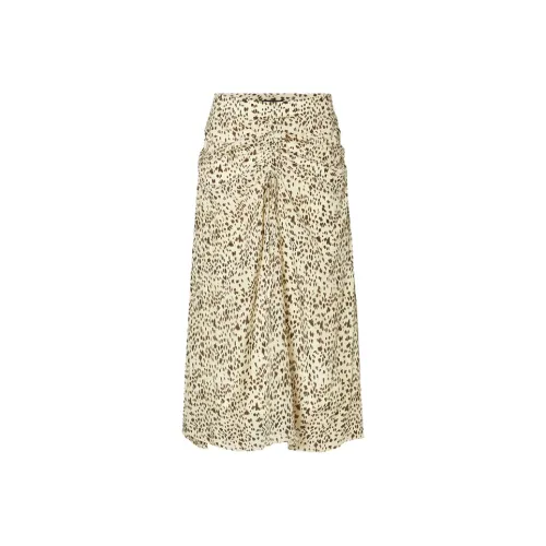 MOCO Повседневный Длинный Юбка Женские Многоцветный Леопардовый принт