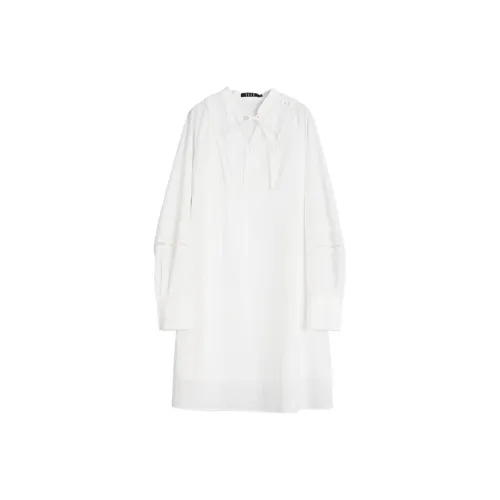 ELLE Лето Новинка Длинный Рукав Юбка Женская Белая