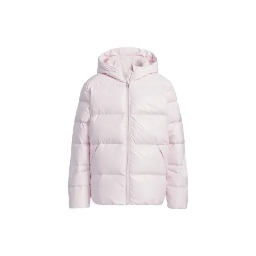 Adidas Пуховик Розовый Подростки