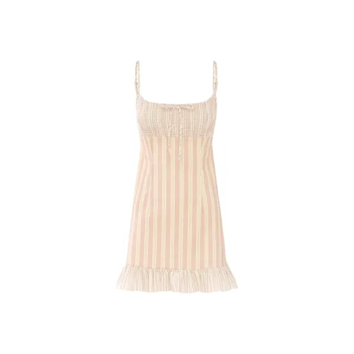 WITH JEAN SS25 Junie Платье Slip Платье Женское Розовое