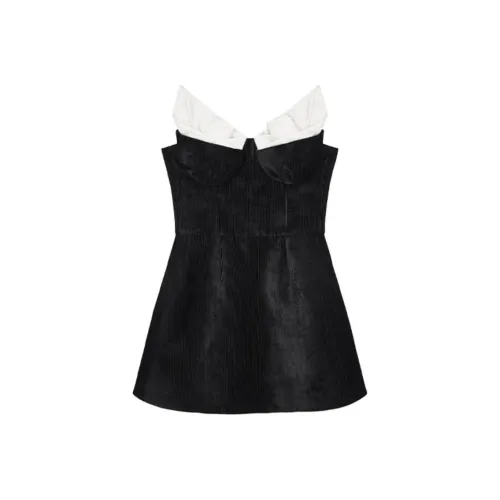 SHUSHUTONG PF24 Без рукавов Платье Женское Черное