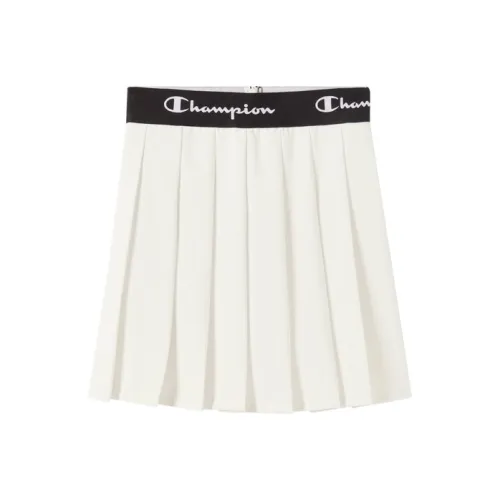 Champion Повседневный Однотонный Плиссированная Юбка Версия для США Женская