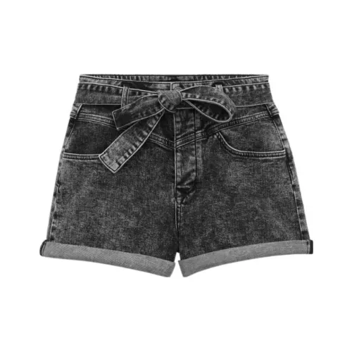 Maje Темно-серые Женские Джинсовые Шорты
