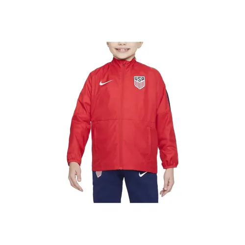 Куртки и пальто Nike USA Soccer Team Olympic Series красный детский