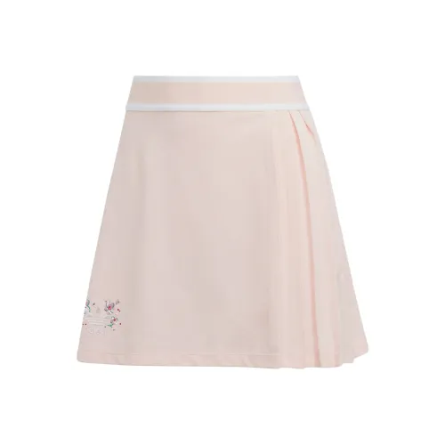 Adidas Originals Cherry Blossom Limited Series Повседневные короткие юбки Женские Ледяной кристалл Розовый