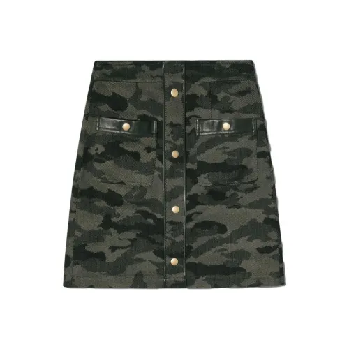 XII BASKET Армейский зеленый Женские джинсовые короткие юбки