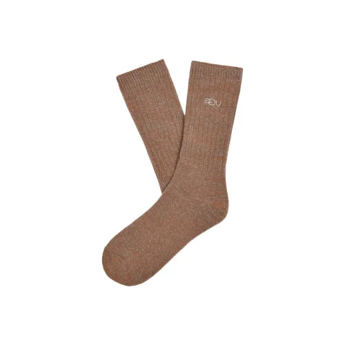 UGG 1 пачка Коричневый Мужской MID Носки до икры