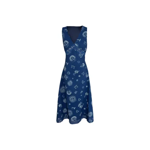 SKYA Без рукавов Платье Женское Темно-синий