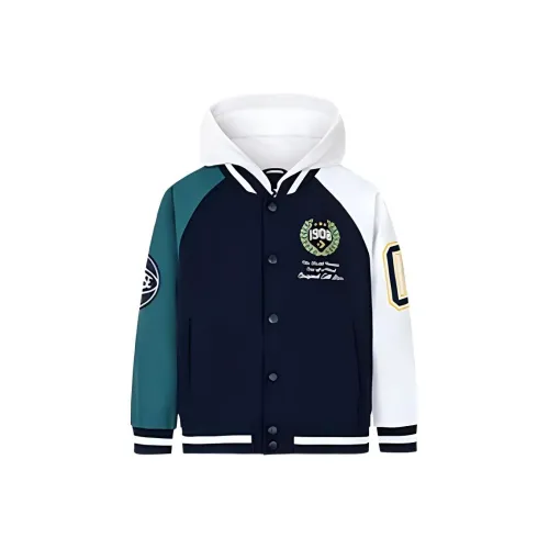 Конверс Хлопковый пуховик Темно-синий Детский