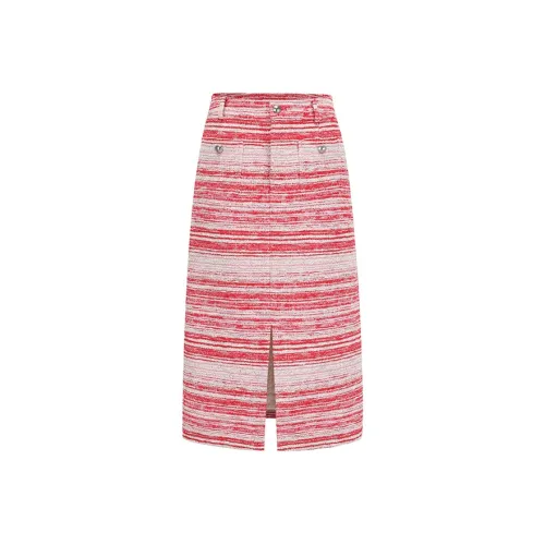 Alexia Sandra Красный Женские Повседневные Длинные Юбки