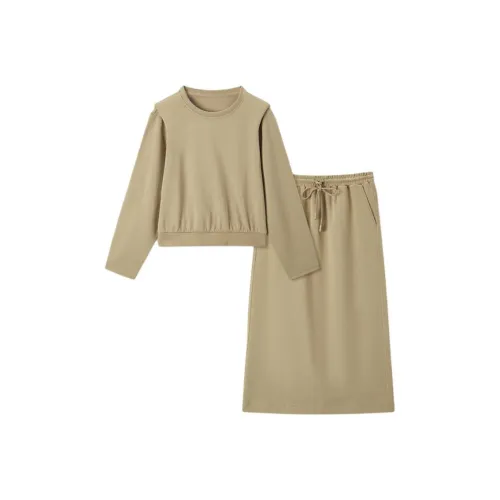 EICHITOO Комплект с юбкой Женские Хаки