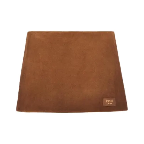 PRADA Коричневая женская кожаная короткая юбка