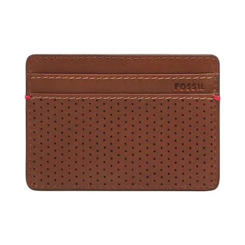 FOSSIL Кожа Картхолдер Стандартный Мужской Коричневый